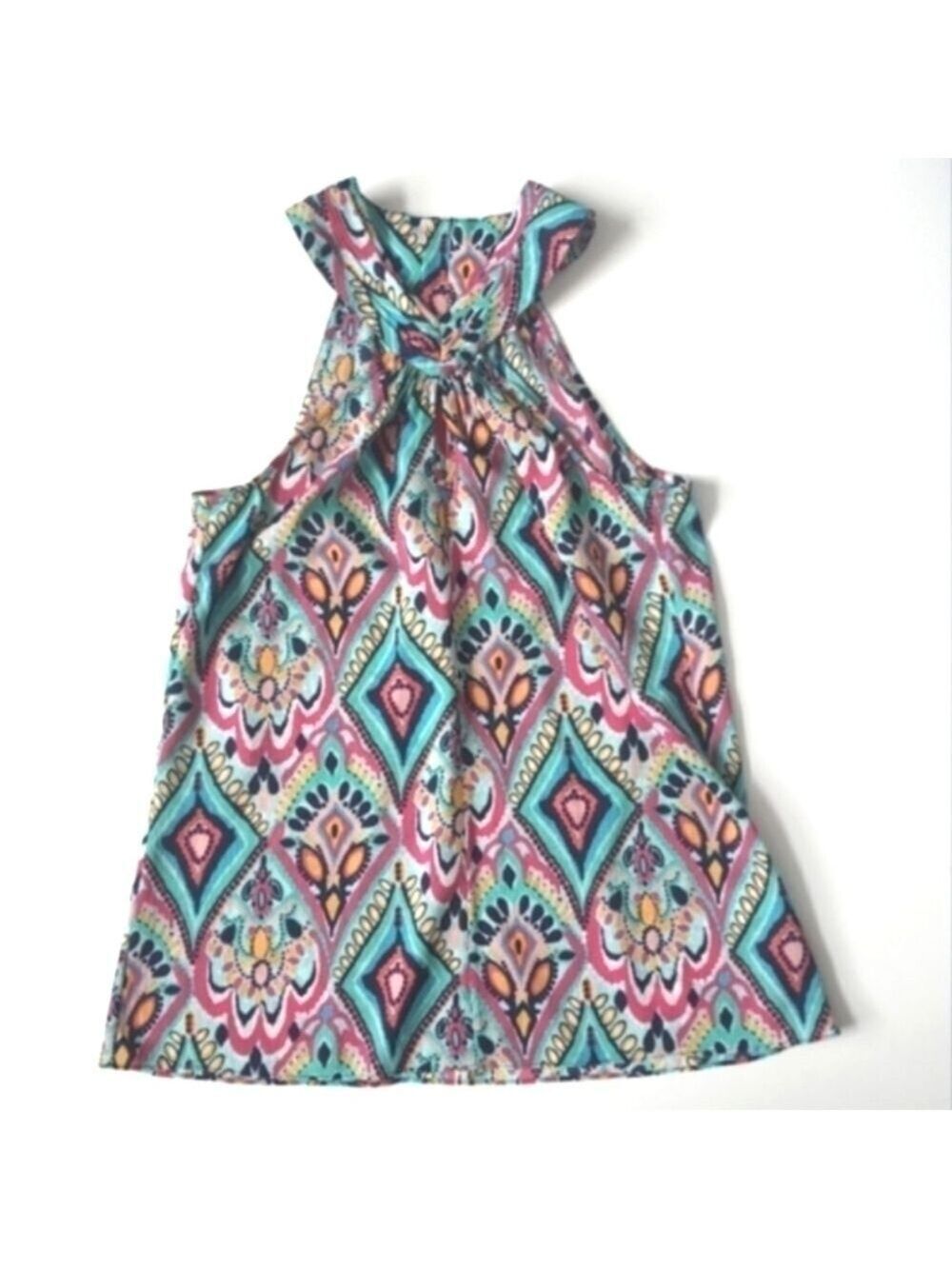 Lilly Pulitzer Halter Top Zip Back Sleeveless Size Small